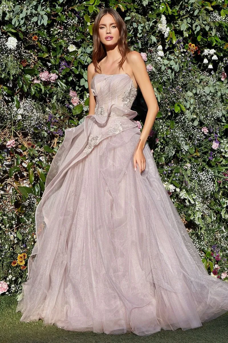 Fairy Tale | Strapless Layered Tulle Ballgown | Andrea & Leo Couture A1021