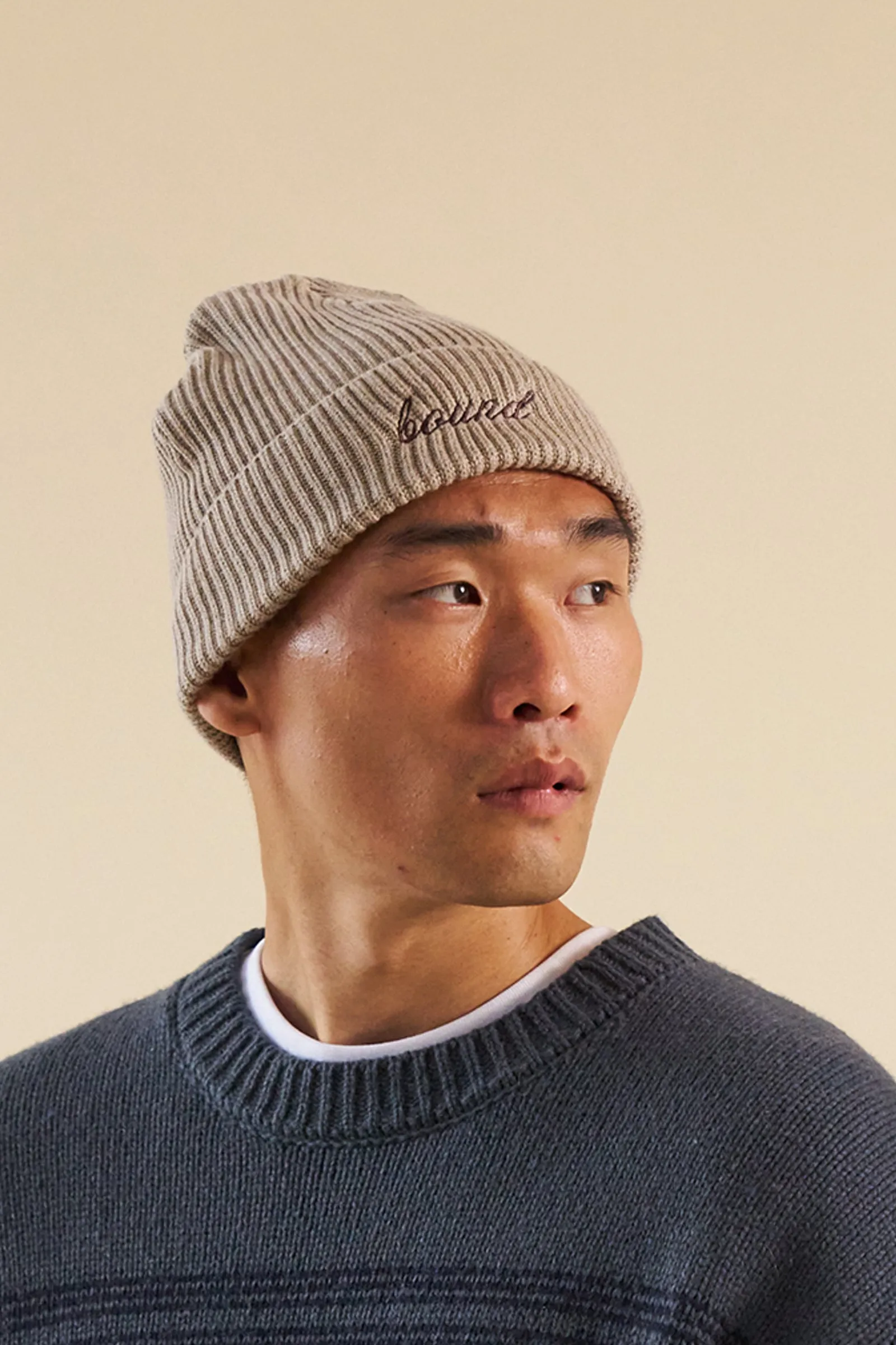 FARNLEY FISHERMAN RIBBED ORGANIC BEANIE