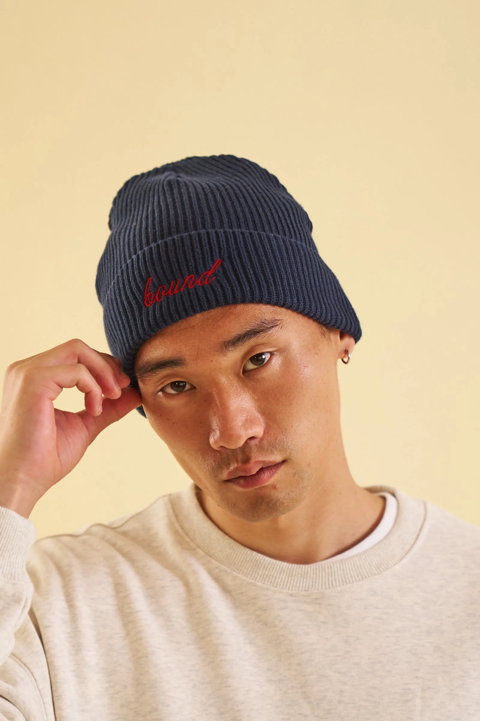 FARNLEY FISHERMAN RIBBED ORGANIC BEANIE