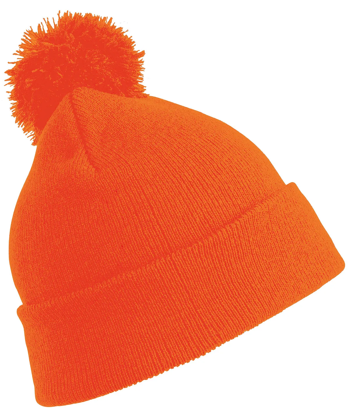 Flo Orange - Junior pom pom beanie