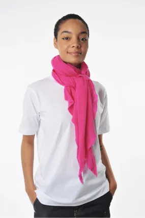 Fuschia Diamond Classic Knit Cashmere Scarf