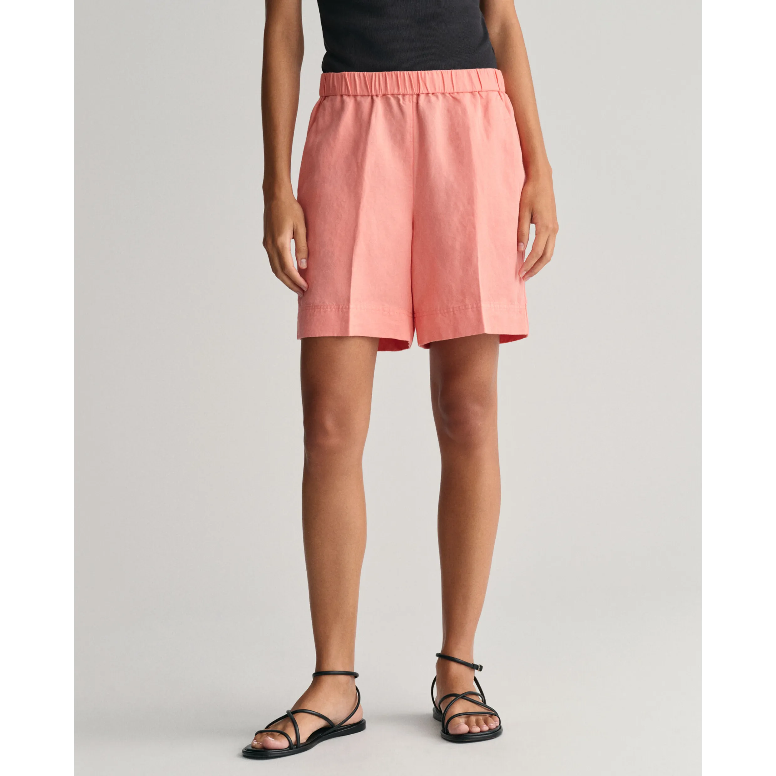 GANT Relaxed Linen Blend Shorts Peachy Pink 4020096