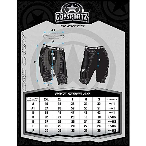 GI Sportz Race 2.0 Slide Shorts - Black - Medium