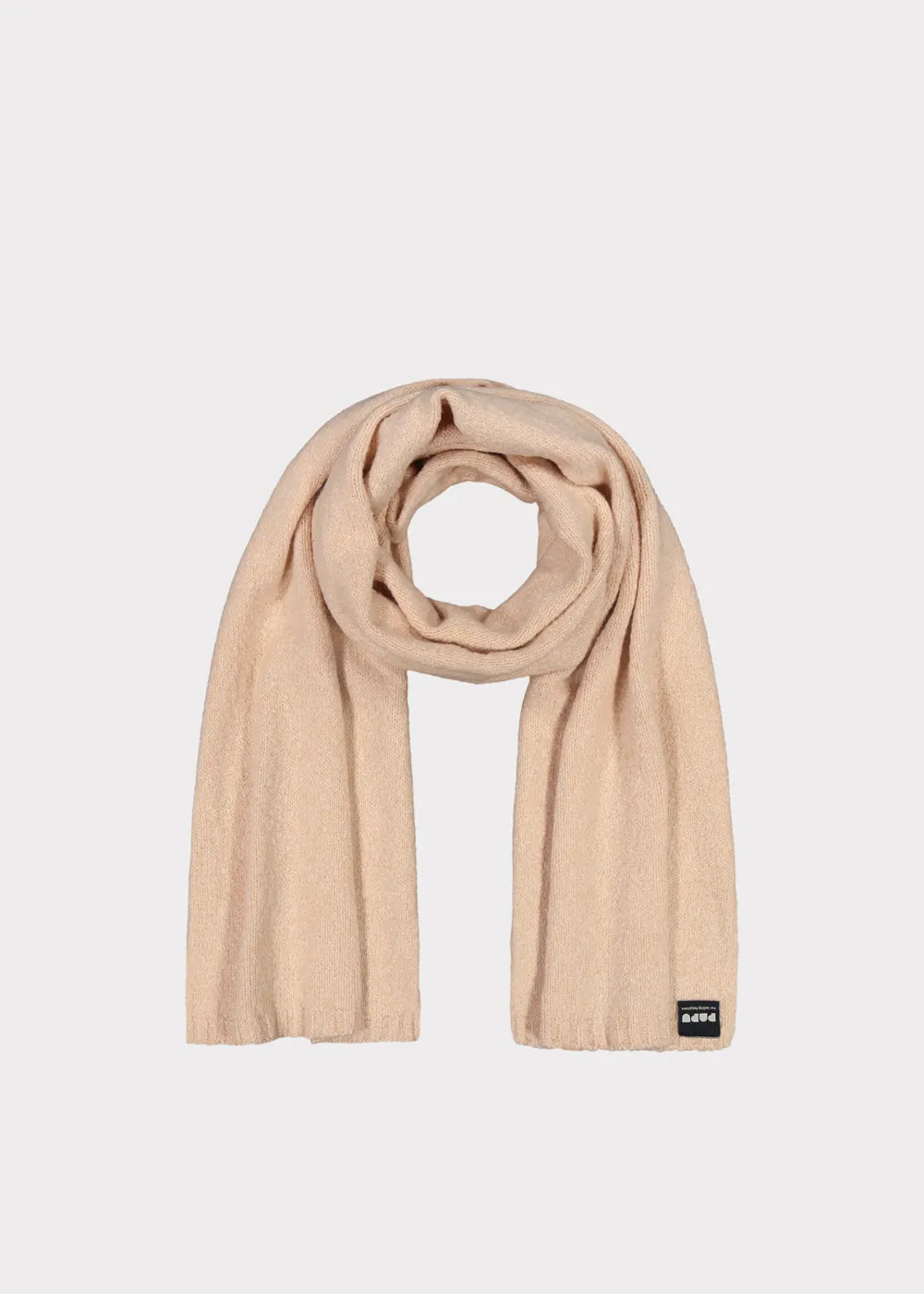 Giant Scarf Fluffy Knit Nude