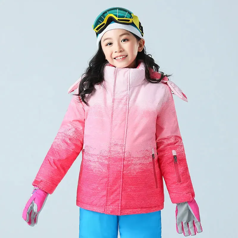 Girl Boys Insulated Ski Jackets Outdoor Snowboarding Coat