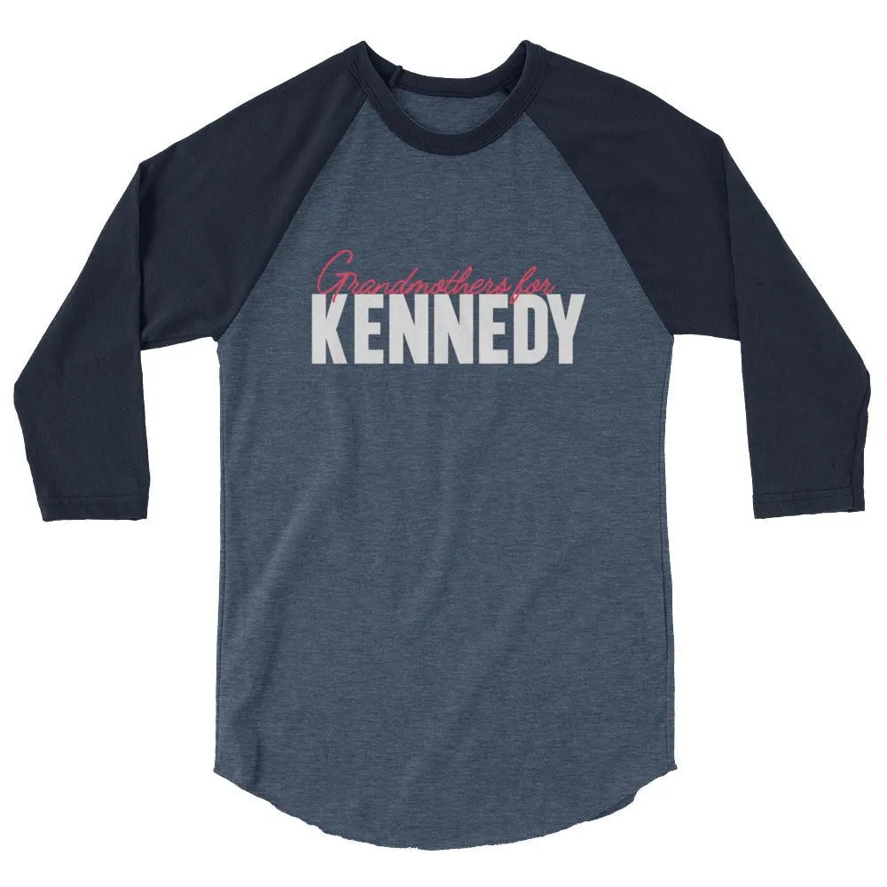 Grandmothers for Kennedy 3/4 Sleeve Raglan Shirt