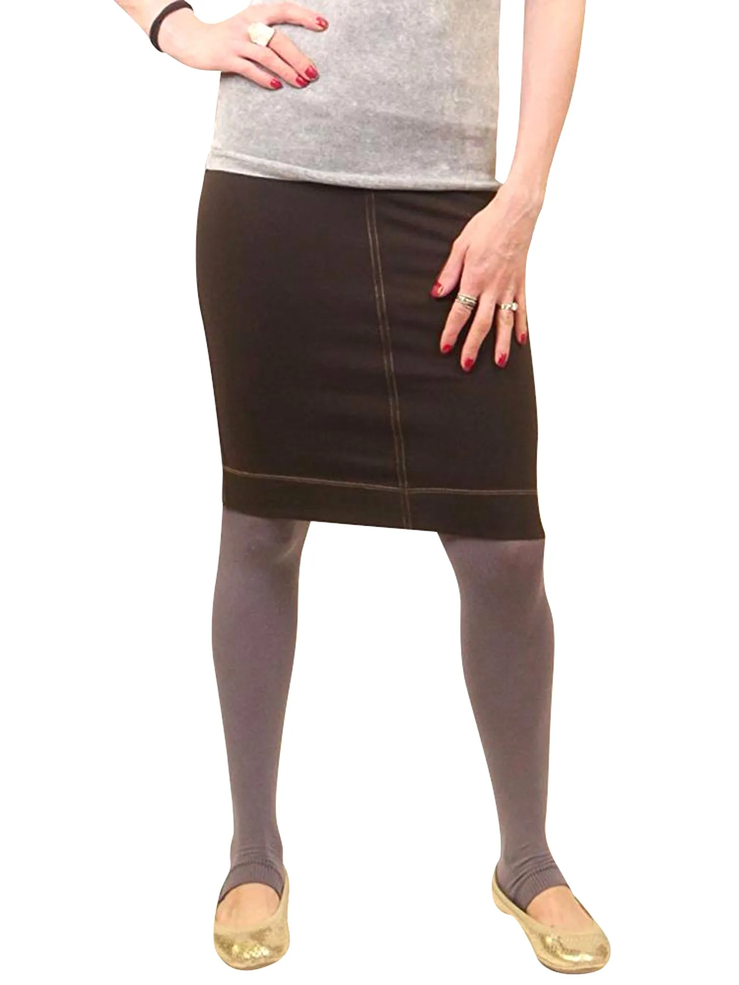 Hard Tail Supplex Pocket Pencil Skirt SUP-17