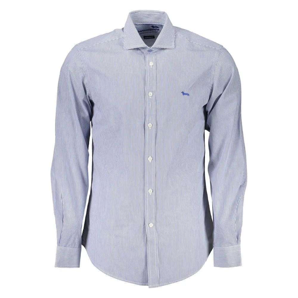 Harmont & Blaine Elegant Blue Organic Cotton Shirt