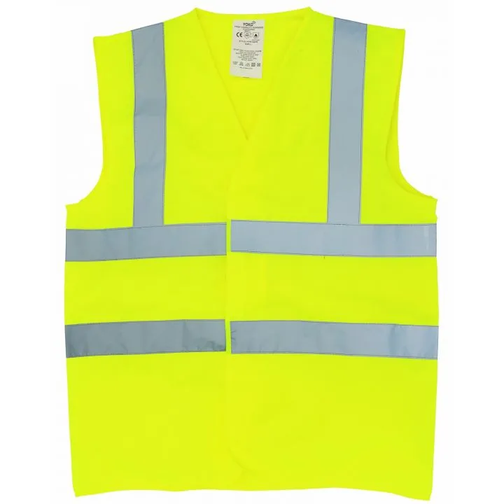 Hi-Vis Vest With Front Velcro Fastening