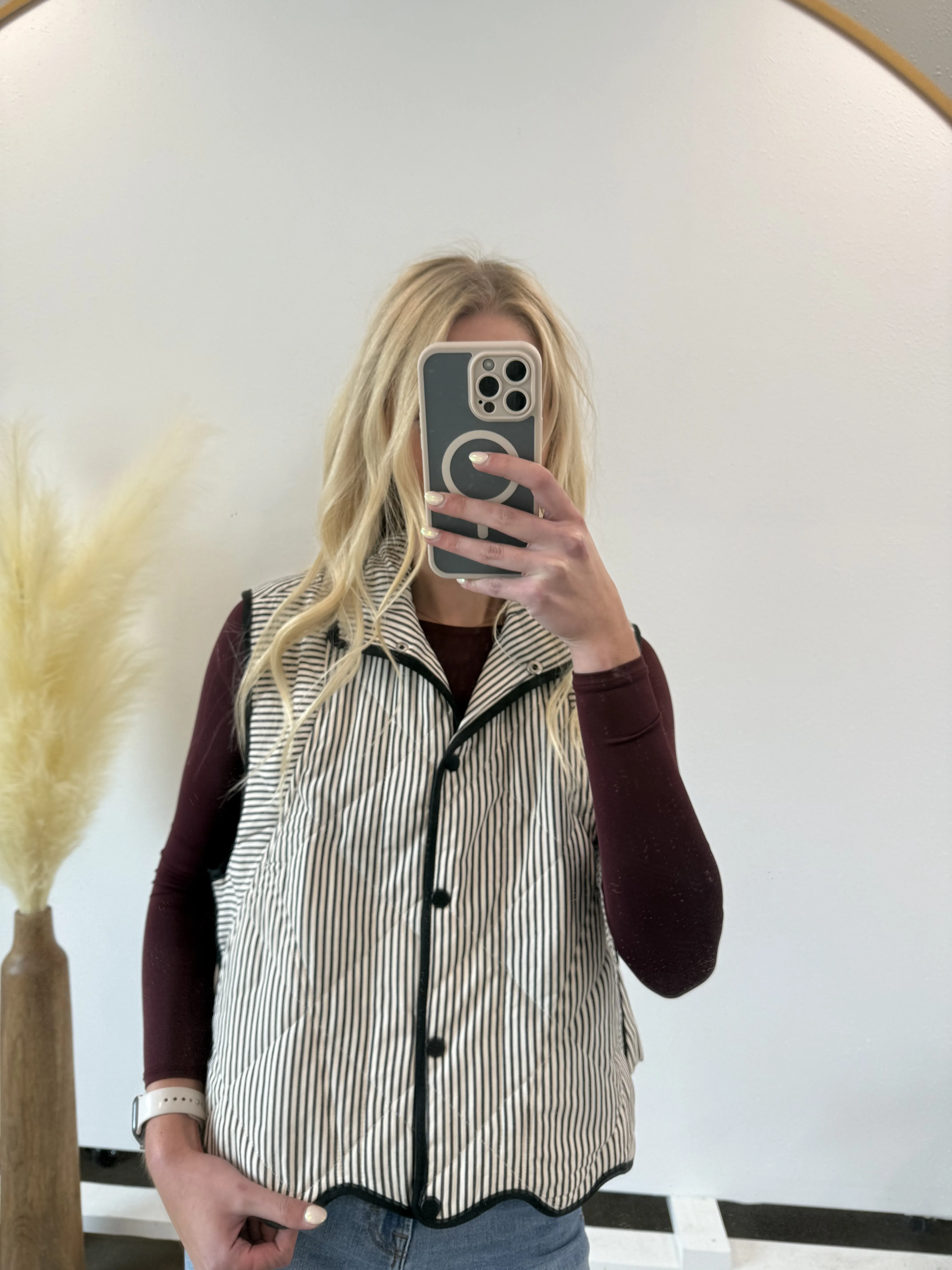 HILLER STRIPED VEST BY IVY & CO