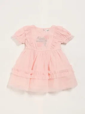 HOP Baby Peach Tulle Dress