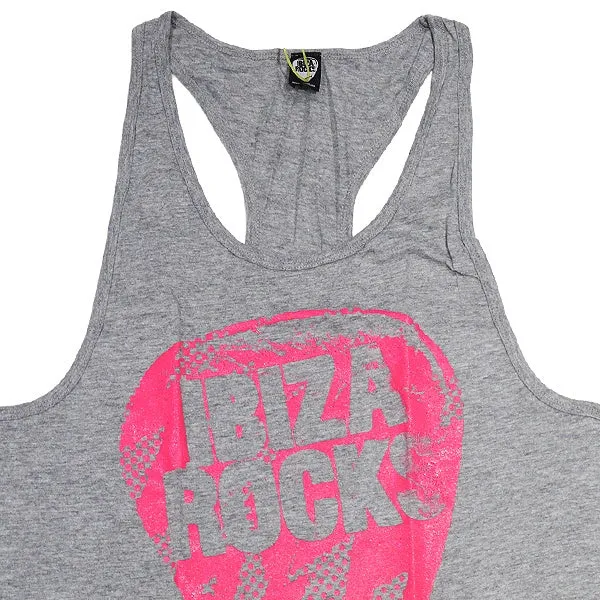 Ibiza Rocks Plectrum Grey Heather Men's Muscle Tank