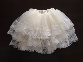 Ivory Full Layered Skirt