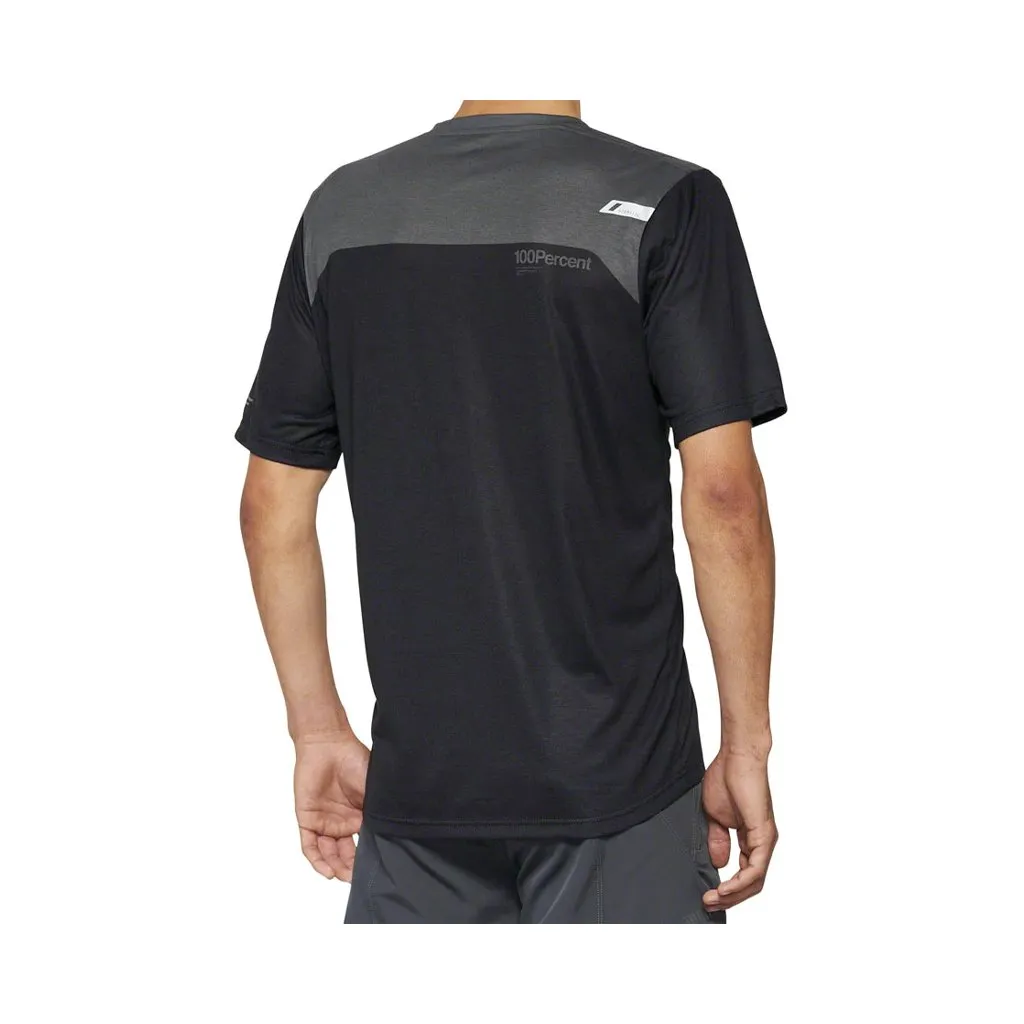 Jersey 100% Mens Airmatic SS - Black/Charcoal