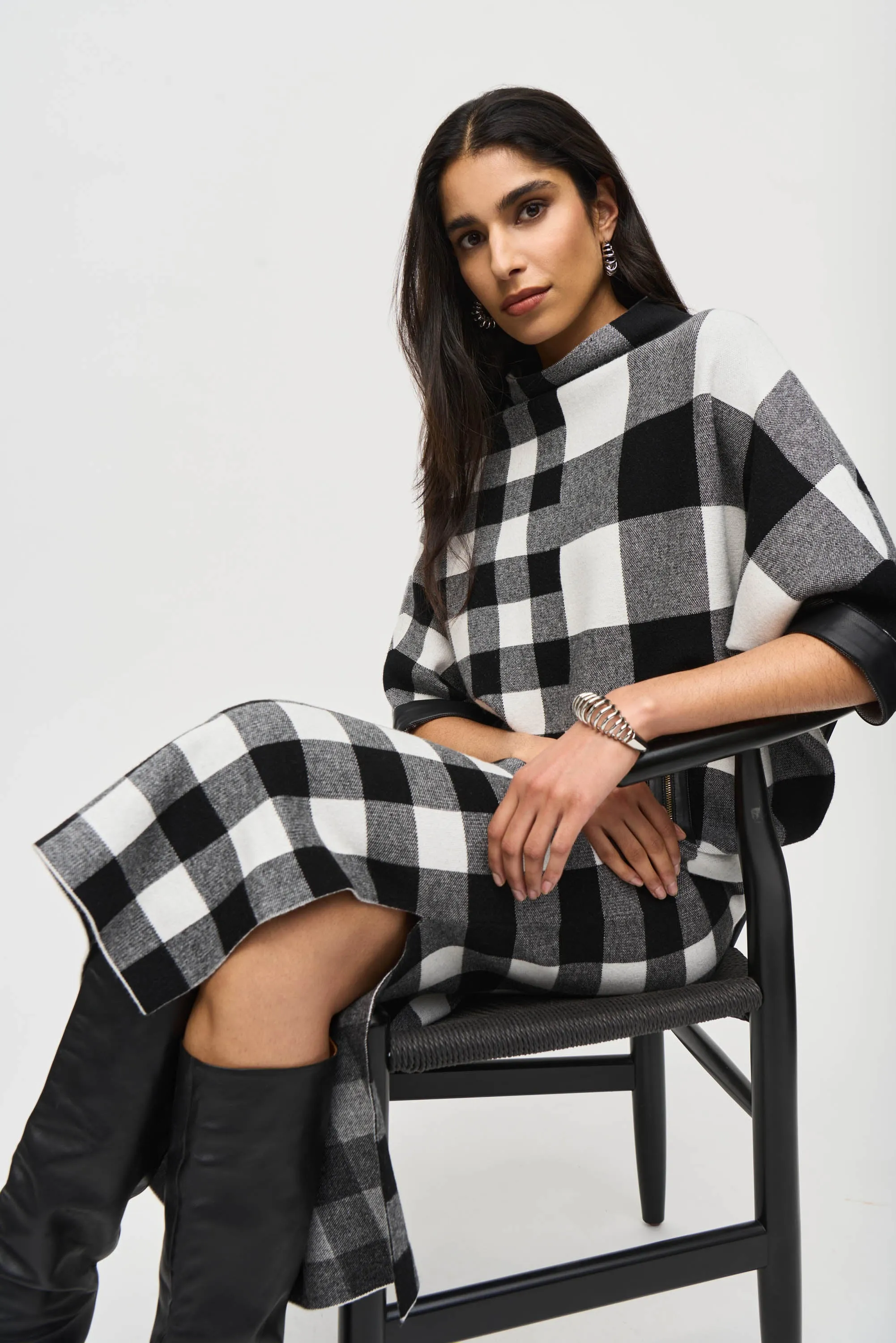 Joseph Ribkoff - Plaid Jacquard Knit Skirt 🇨🇦