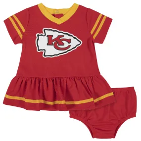 Kansas City Chiefs Girl Infant Dazzle Dress and Diaper Cover by GERBER