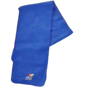 Kansas Jayhawks GII Team Mascot Embroidered Blue Fleece Scarf