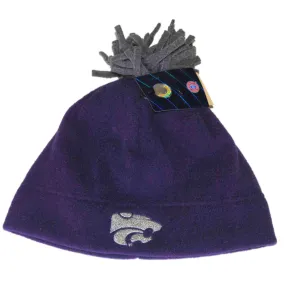 Kansas State Wildcats GSII Purple Fleece Skull Winter Cap Hat Beanie