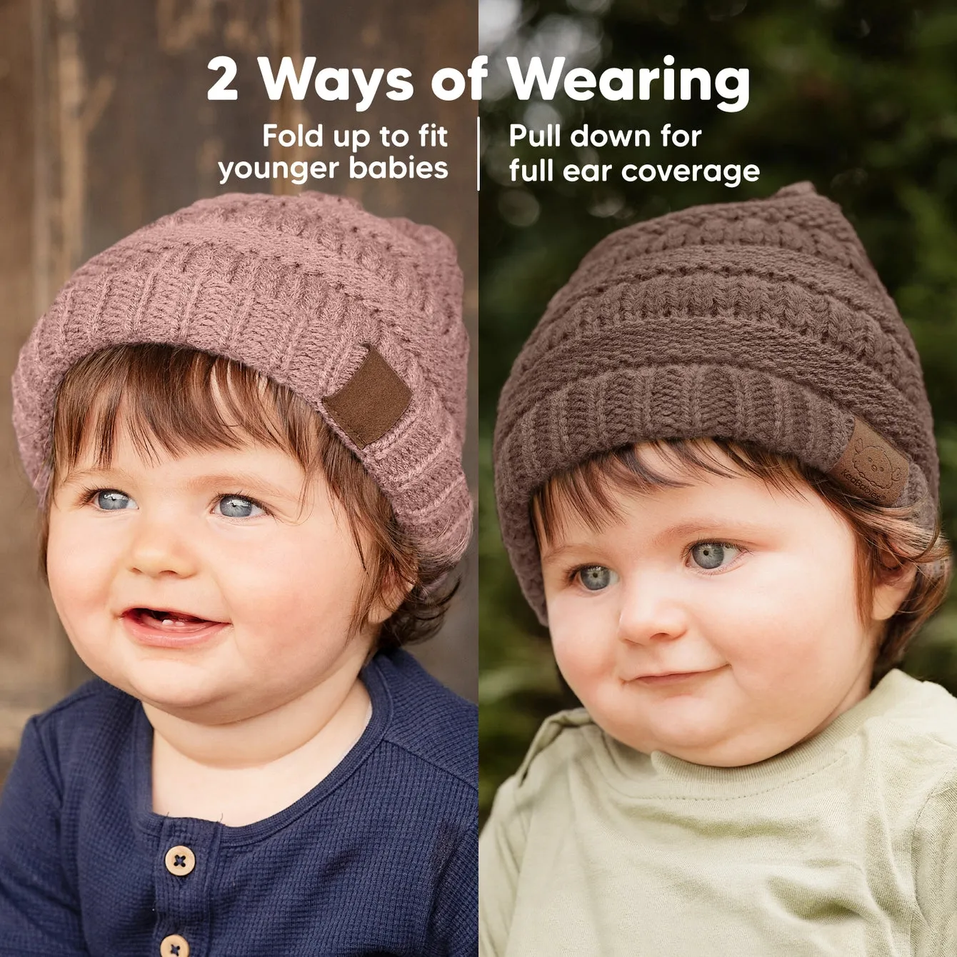 KeaBabies Warmzy Baby Beanie Multi-Packs