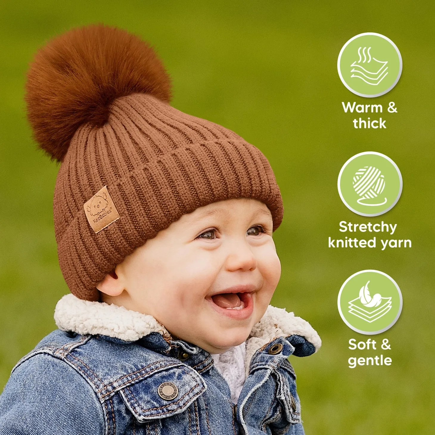 KeaBabies Warmzy Baby Beanie Multi-Packs