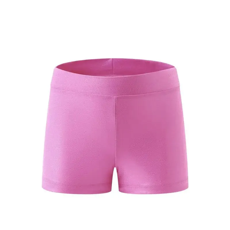 Kid Girls Shorts Solid Under Dress Dance Shorts