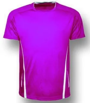 Kids Elite Sports Tee - Magenta/White