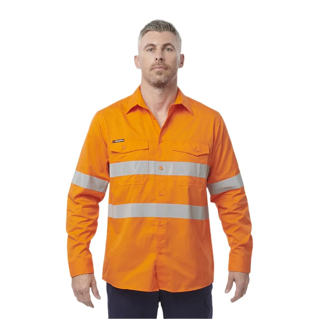 King Gee Workcool 2 Hi-Vis Reflective Long Sleeve Work Shirt (K54890)