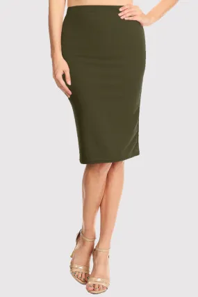 Knee Length Pencil Skirt