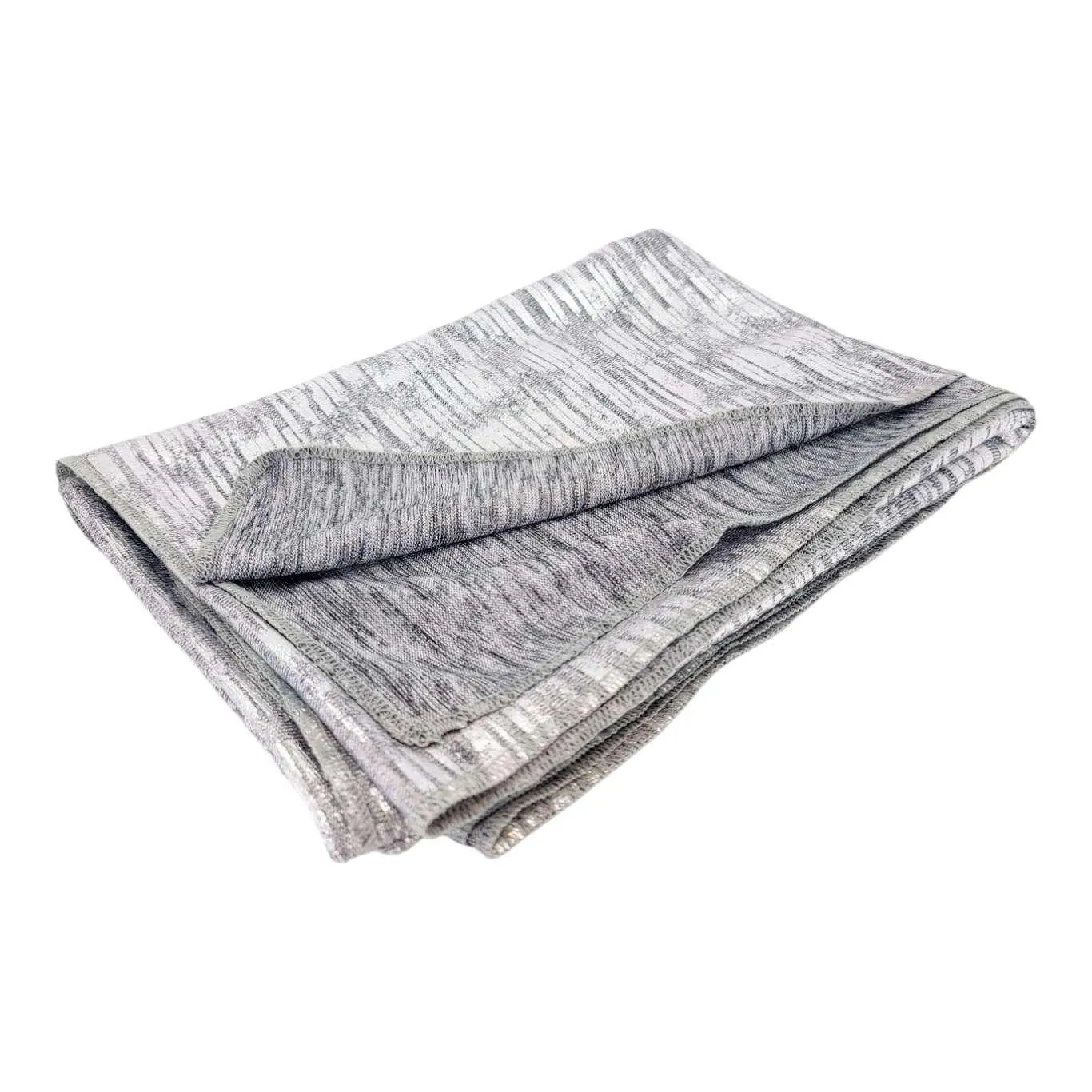 Knit Scarf - Oblong - Space Dye (Silver) by Dana Herbert