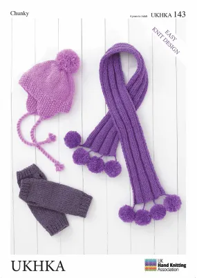 Knitting Pattern: Helmet, Wrist Warmers and Scarf