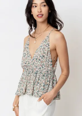 Lauren Floral Peplum Tank