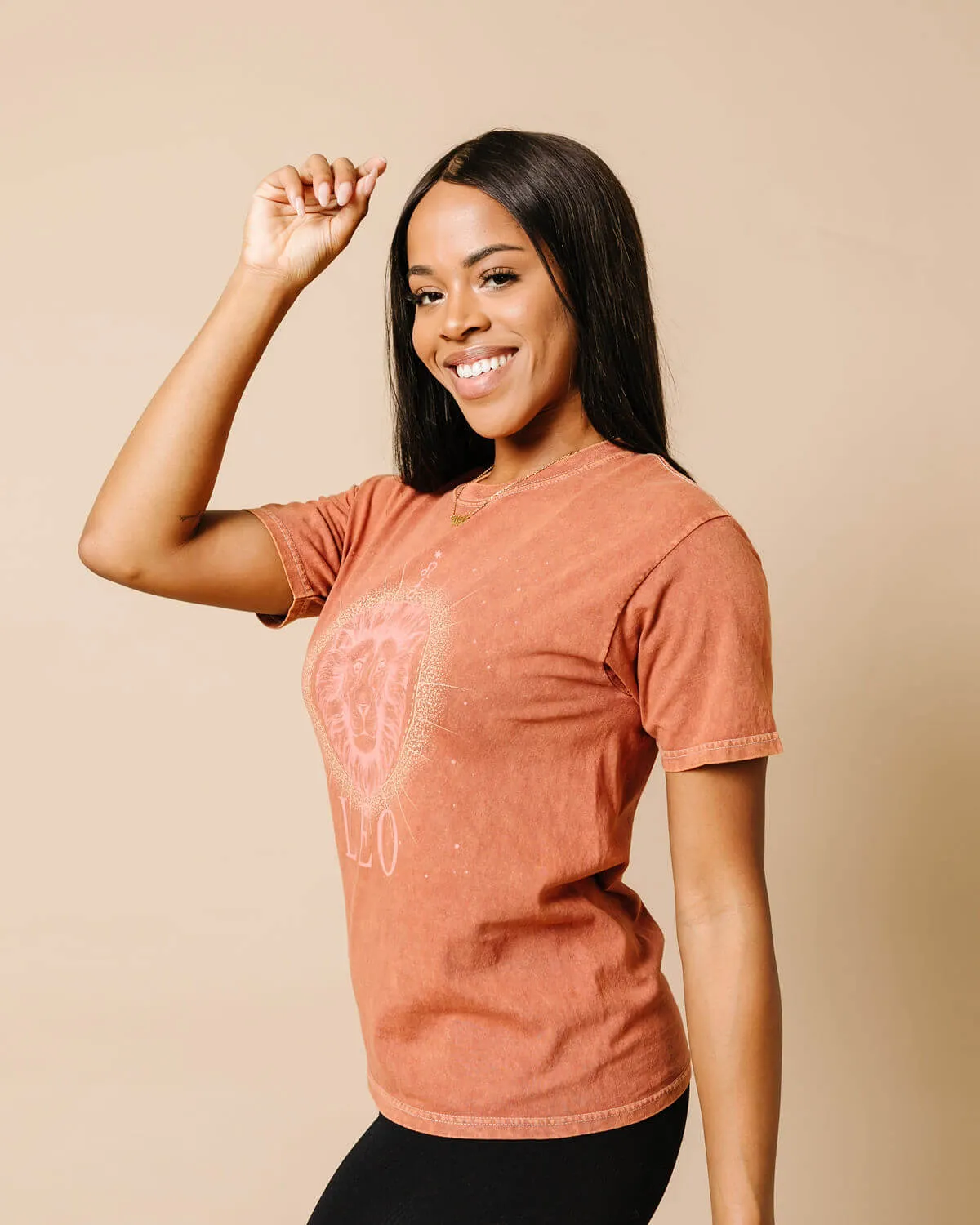 Leo Zodiac Graphic Crew T-Shirt | S-3XL