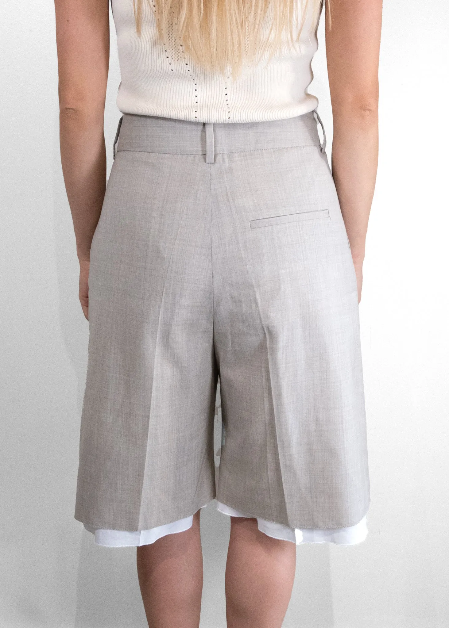 Loewe Long Tailored Shorts with Anagram Details