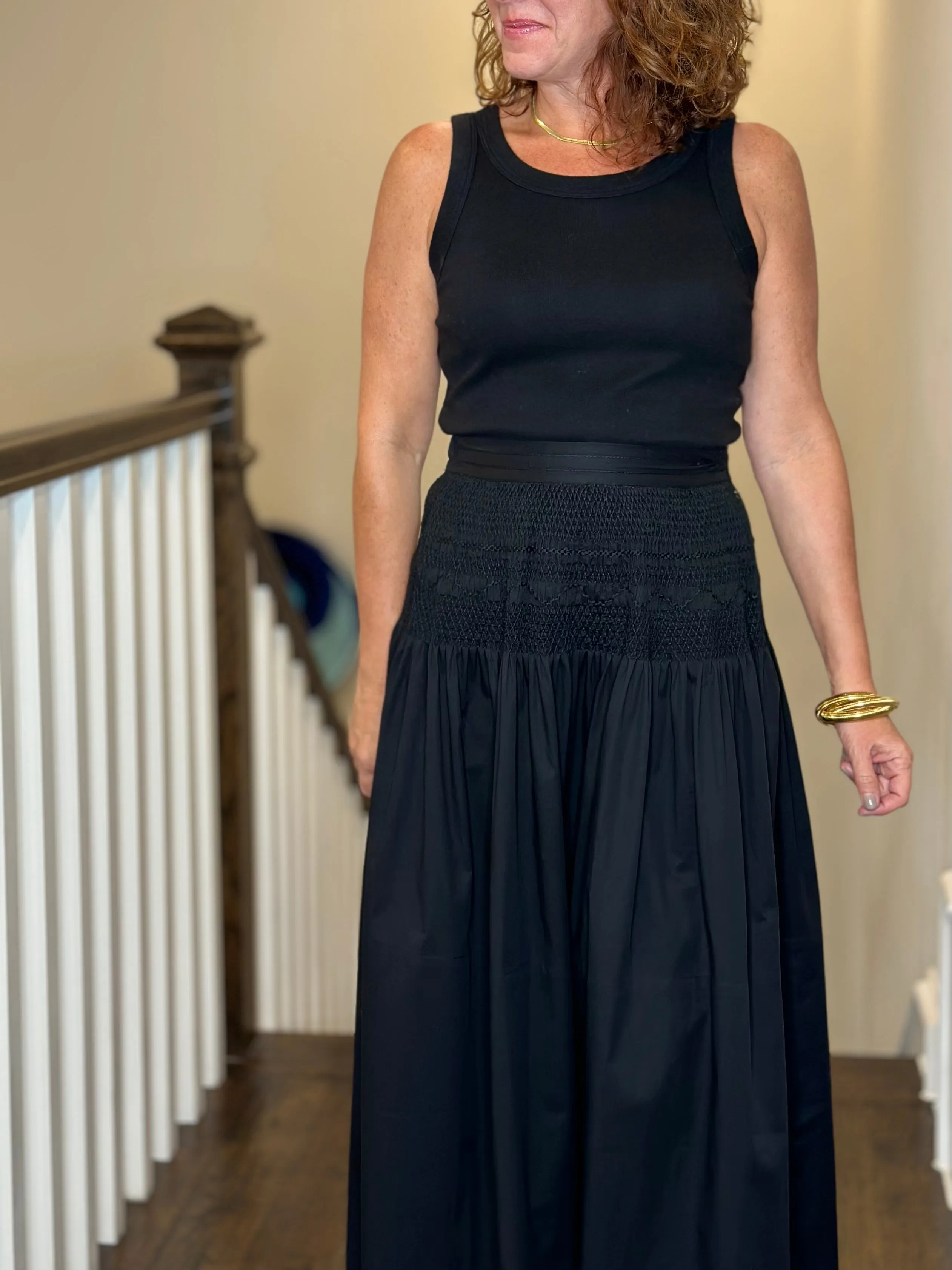 Love Binetti Long Noemi Skirt in Black