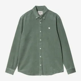 L/S Madison Fine Cord Shirt - Park/Wax