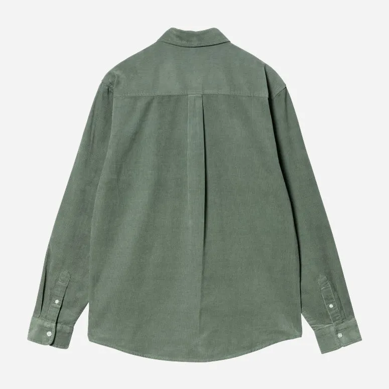 L/S Madison Fine Cord Shirt - Park/Wax