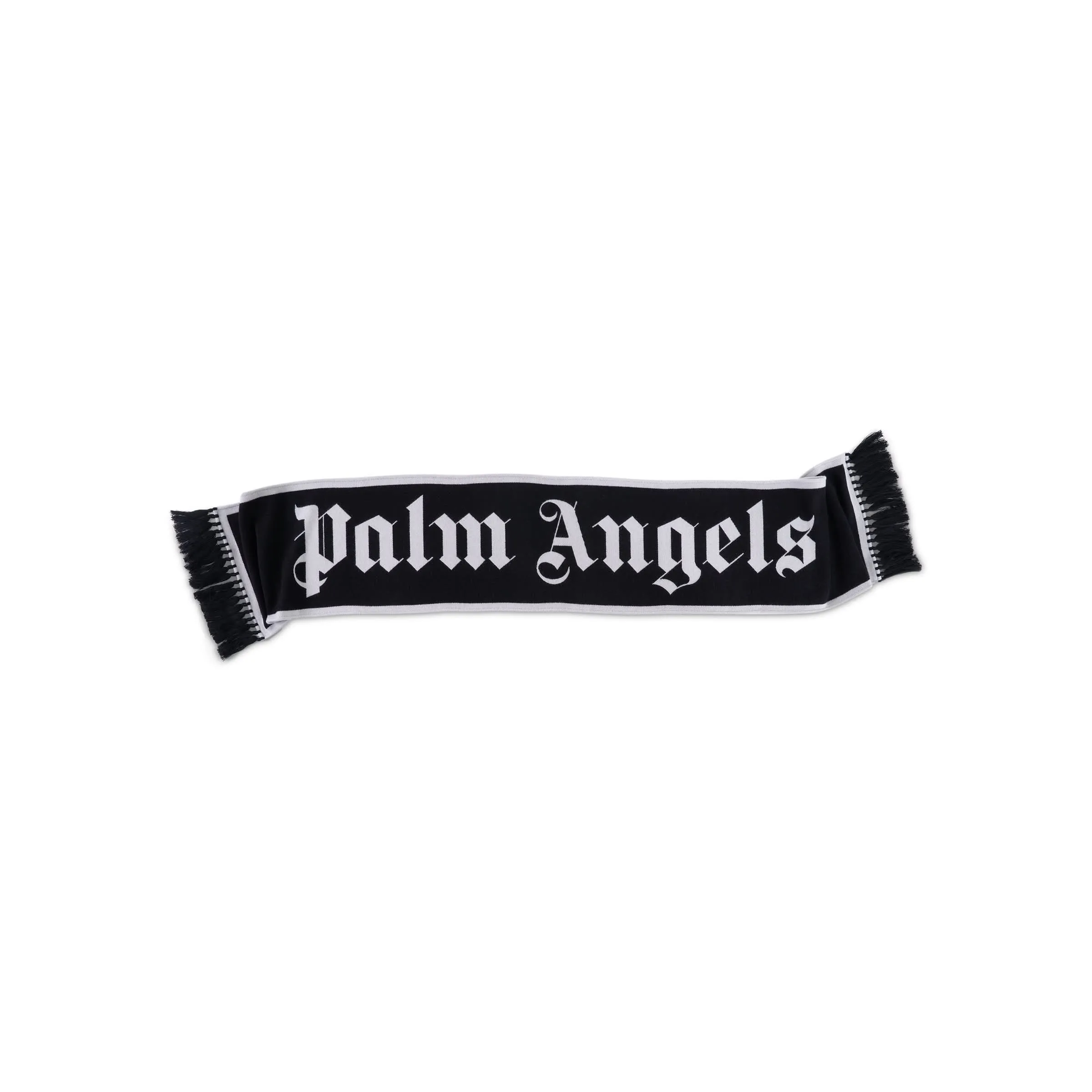 Macro Logo Scarf in Black/White