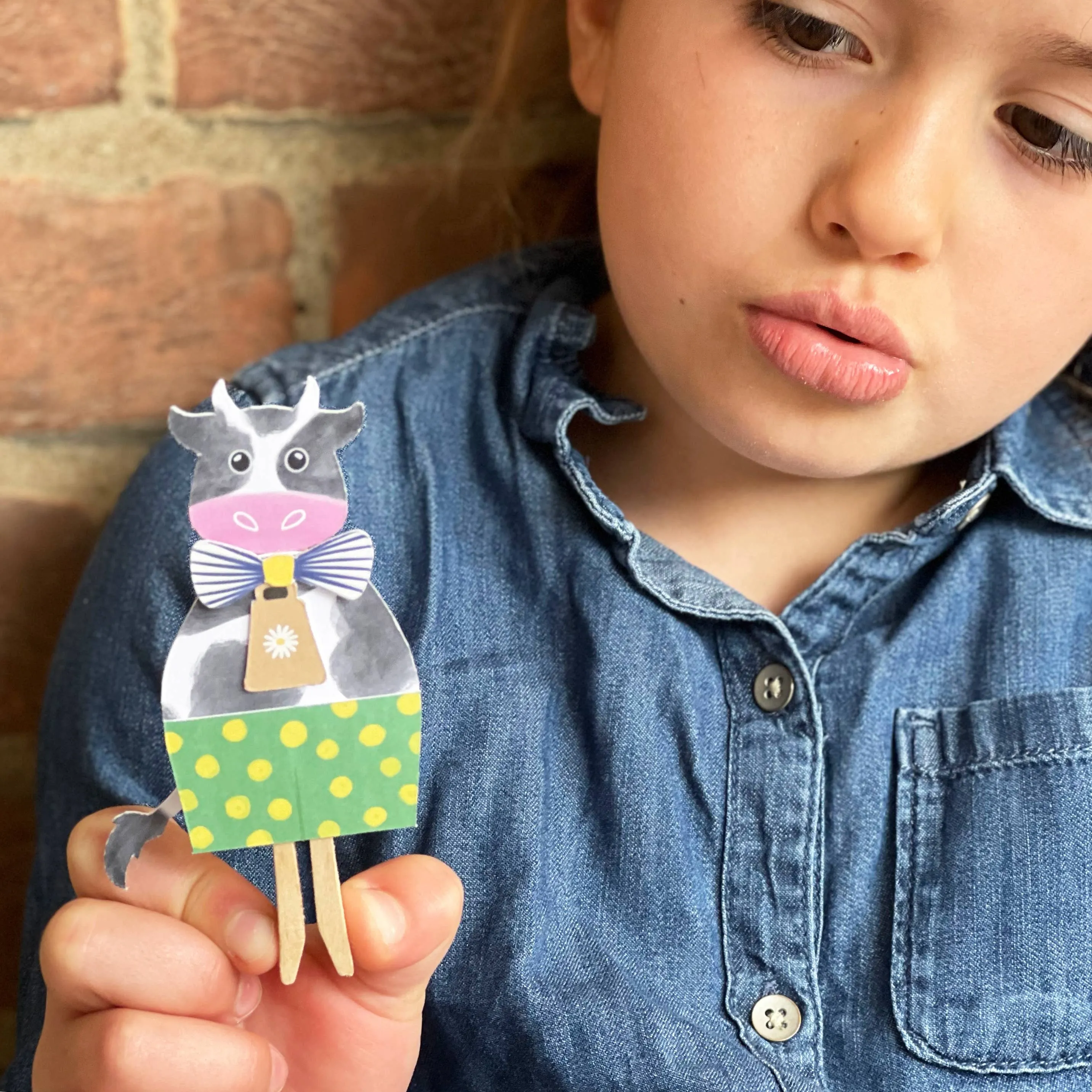 Make Your Own Cow Peg Doll