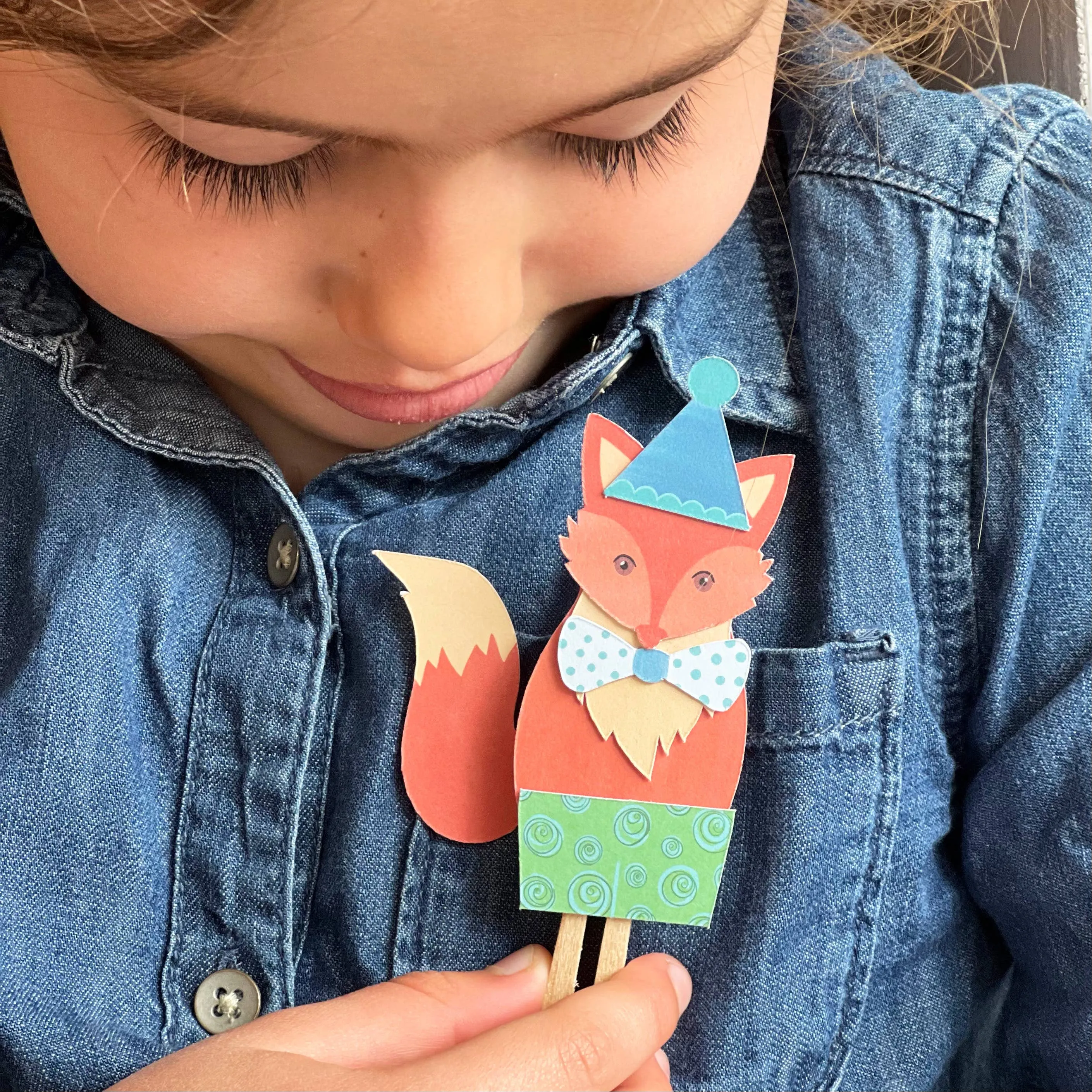 Make Your Own Fox Peg Doll Kit