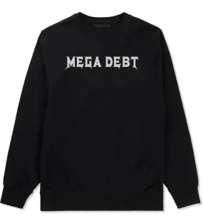 Mega Debt Funny Financial Mens Crewneck Sweatshirt