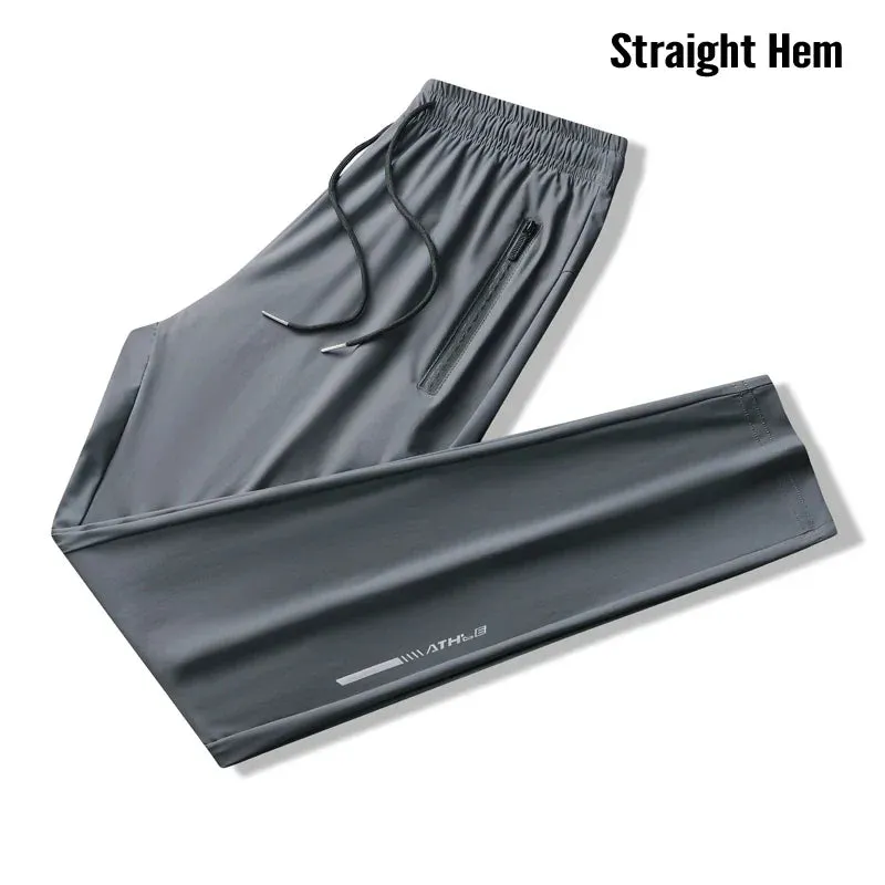 Men Sport Pants Running Pants With Zipper Pockets Soccer Training Jogging Sports Trousers Fitness Football Leggings Sweatpants