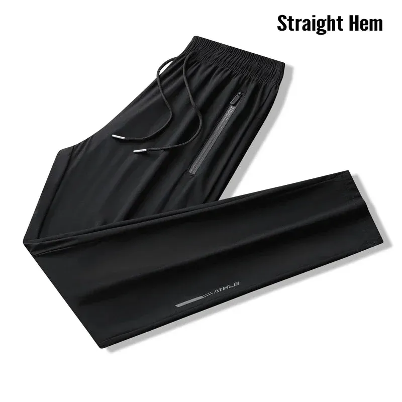 Men Sport Pants Running Pants With Zipper Pockets Soccer Training Jogging Sports Trousers Fitness Football Leggings Sweatpants