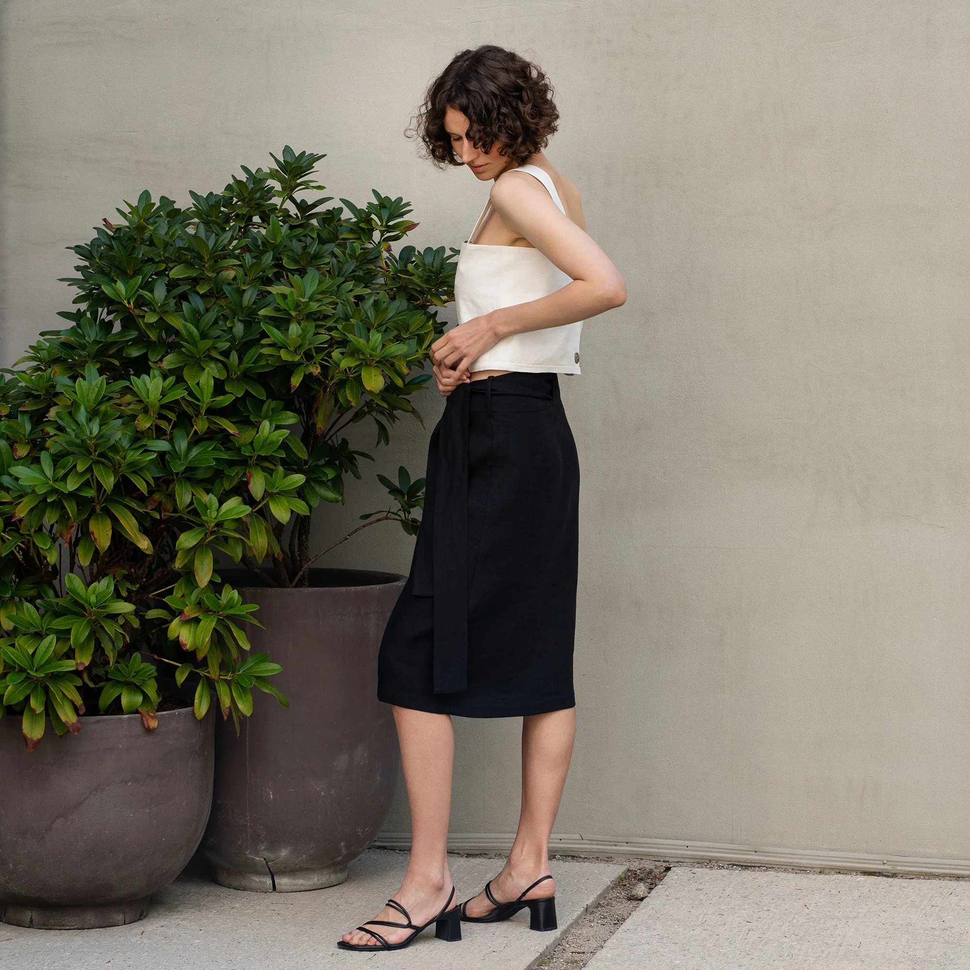 MENIQUE Wrap Pencil Skirt Everly