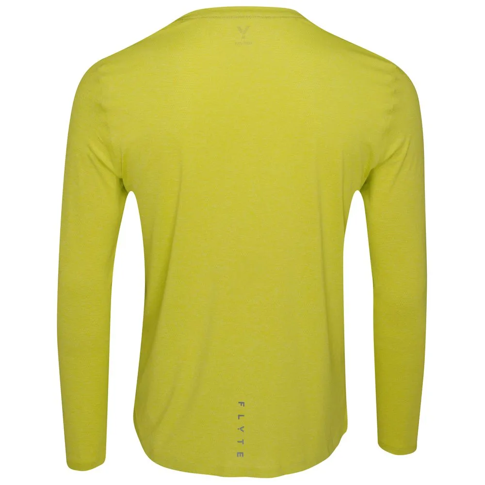 Mens Astral Long Sleeve Tech T-Shirt (Citron)