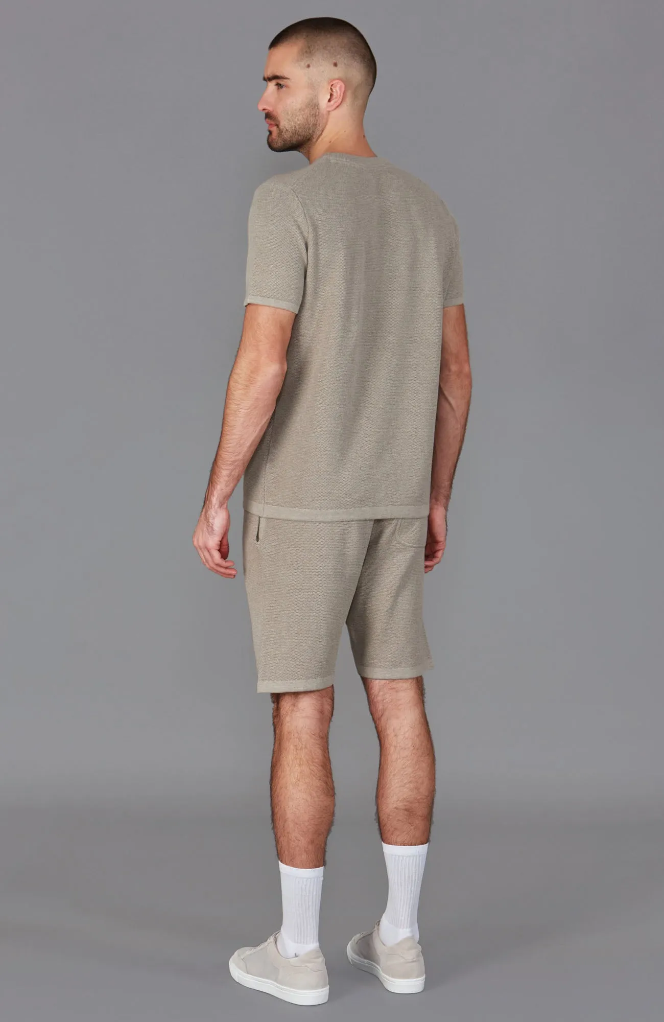 Mens Heavyweight Cotton Textured Shorts