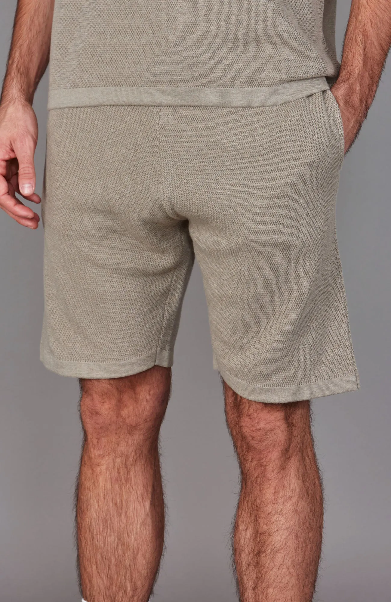 Mens Heavyweight Cotton Textured Shorts