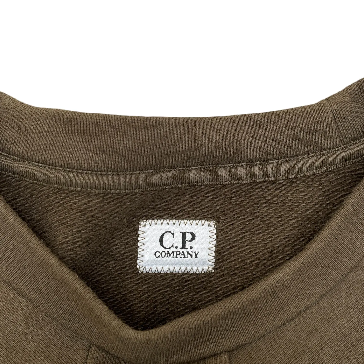 Men's Lens Chest Pocket Jumper Khaki Size M