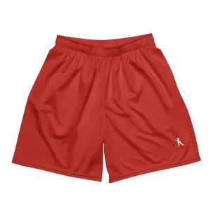 Men's Red Mesh Shorts