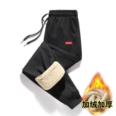 Men's Super Warm Winter Pants - Thick Wool Joggers Fleece Trousers (TG4)