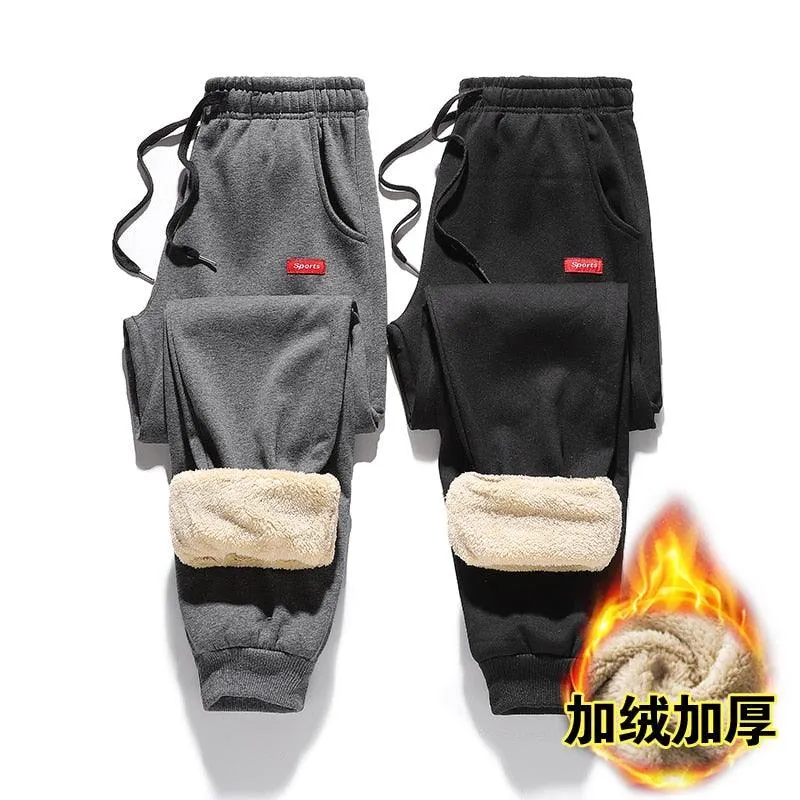 Men's Super Warm Winter Pants - Thick Wool Joggers Fleece Trousers (TG4)